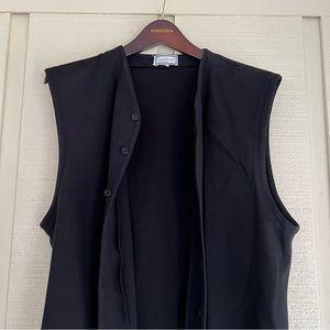Versace men’s black vest button down